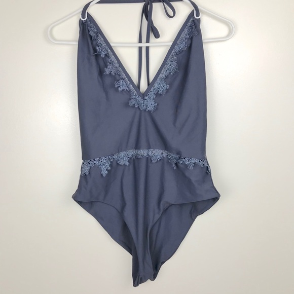 Tularosa Lovely One Piece Swimsuit in Medium Gray - Picture 2 of 5